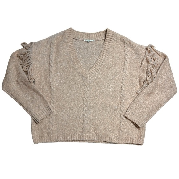 Tularosa x Revolve Lonestar V Neck Sweater in Peach Women’s US XS - Picture 2 of 9